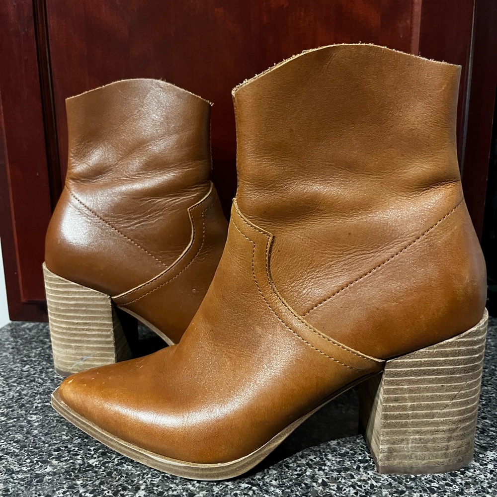 Steve Madden Brown Ankle Booties